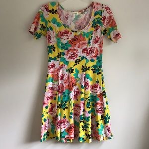 Yellow Sundress with Roses
